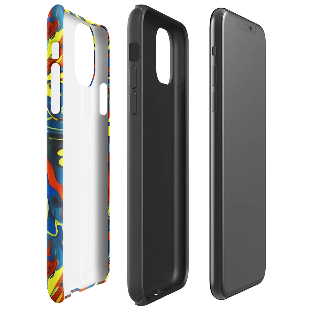 Cyberflow Circuit on Tough Case for iPhone® — Right