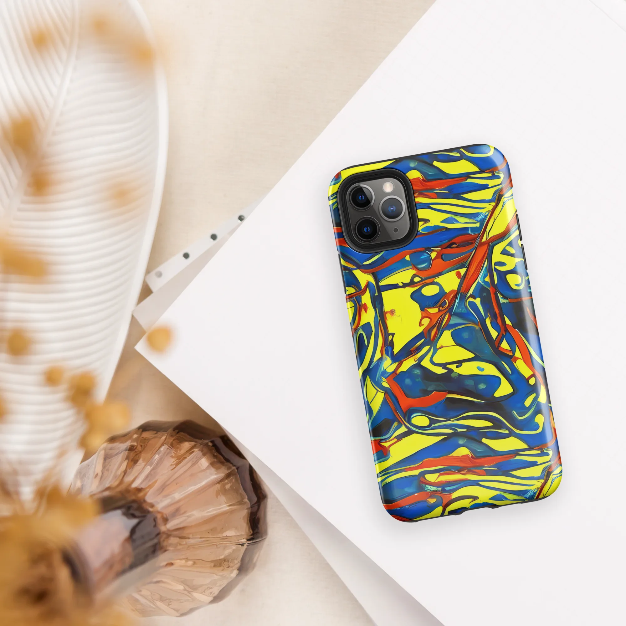 Cyberflow Circuit on Tough Case for iPhone® — Front