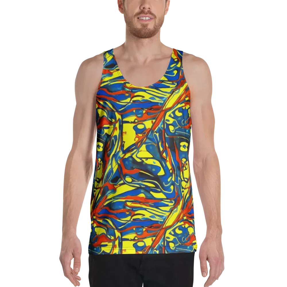 Cyberflow Circuit on Men's Tank Top — Front