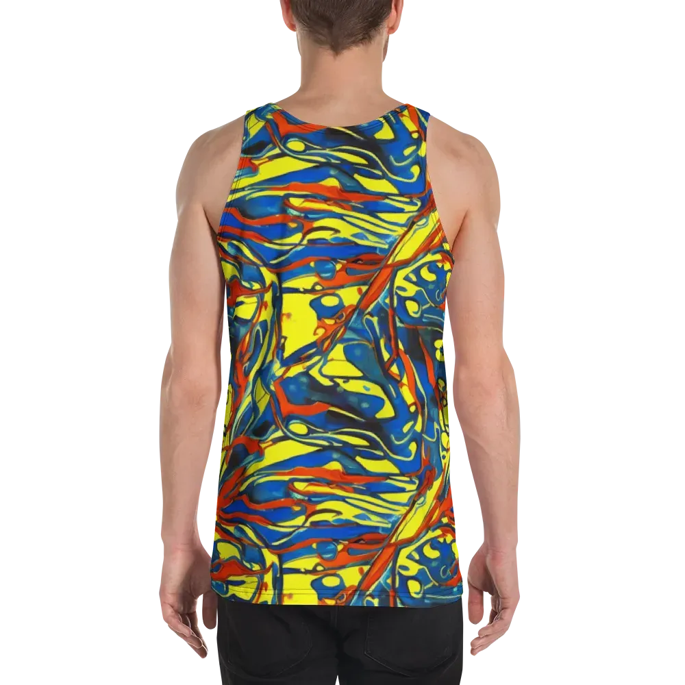 Cyberflow Circuit on Men's Tank Top — Back