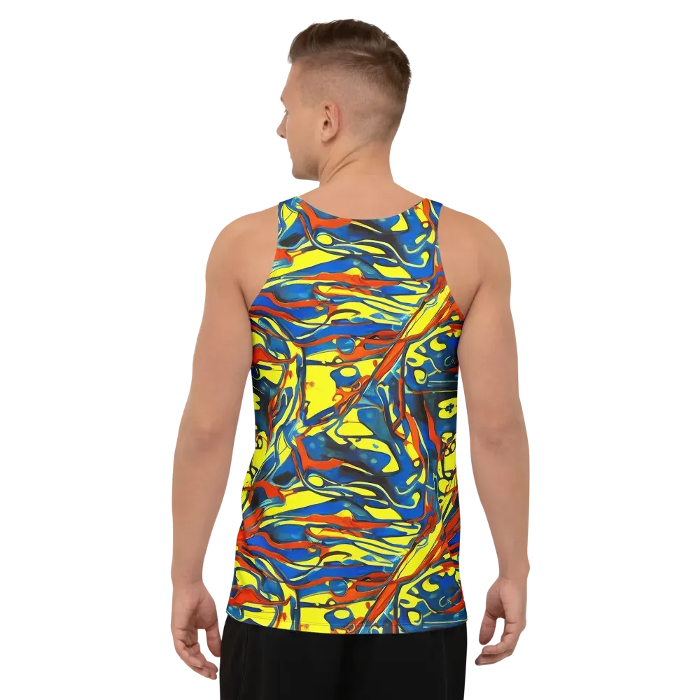 Cyberflow Circuit on Men's Tank Top — Back