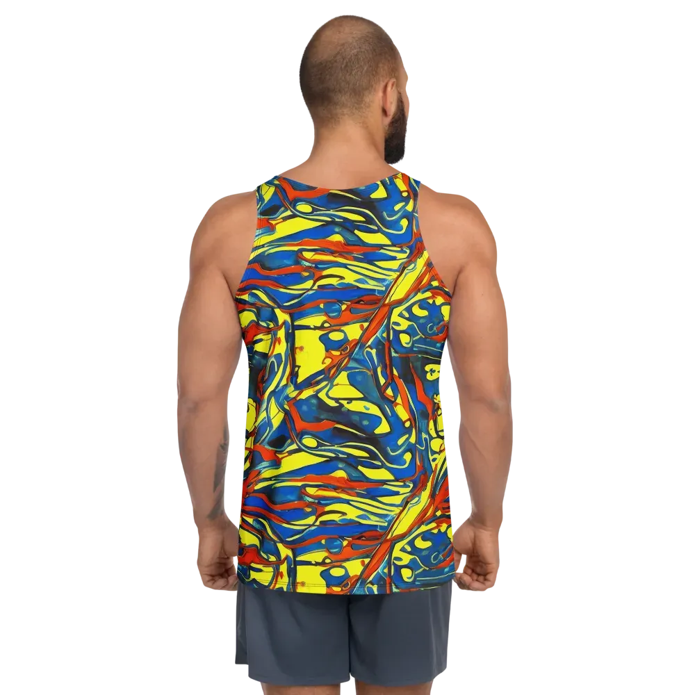 Cyberflow Circuit on Men's Tank Top — Back