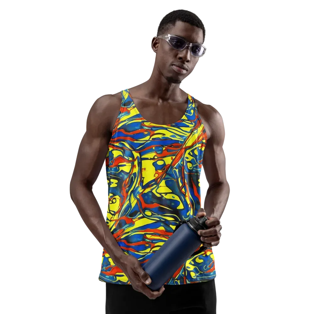 Cyberflow Circuit on Men's Tank Top — Front