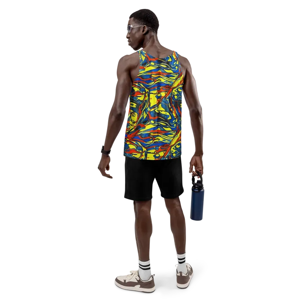 Cyberflow Circuit on Men's Tank Top — Back
