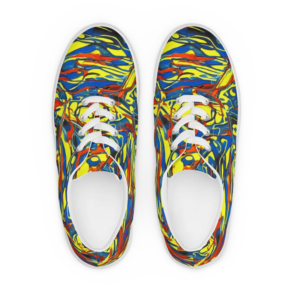 Cyberflow Circuit on Men's Lace-Up Canvas Shoes — Front