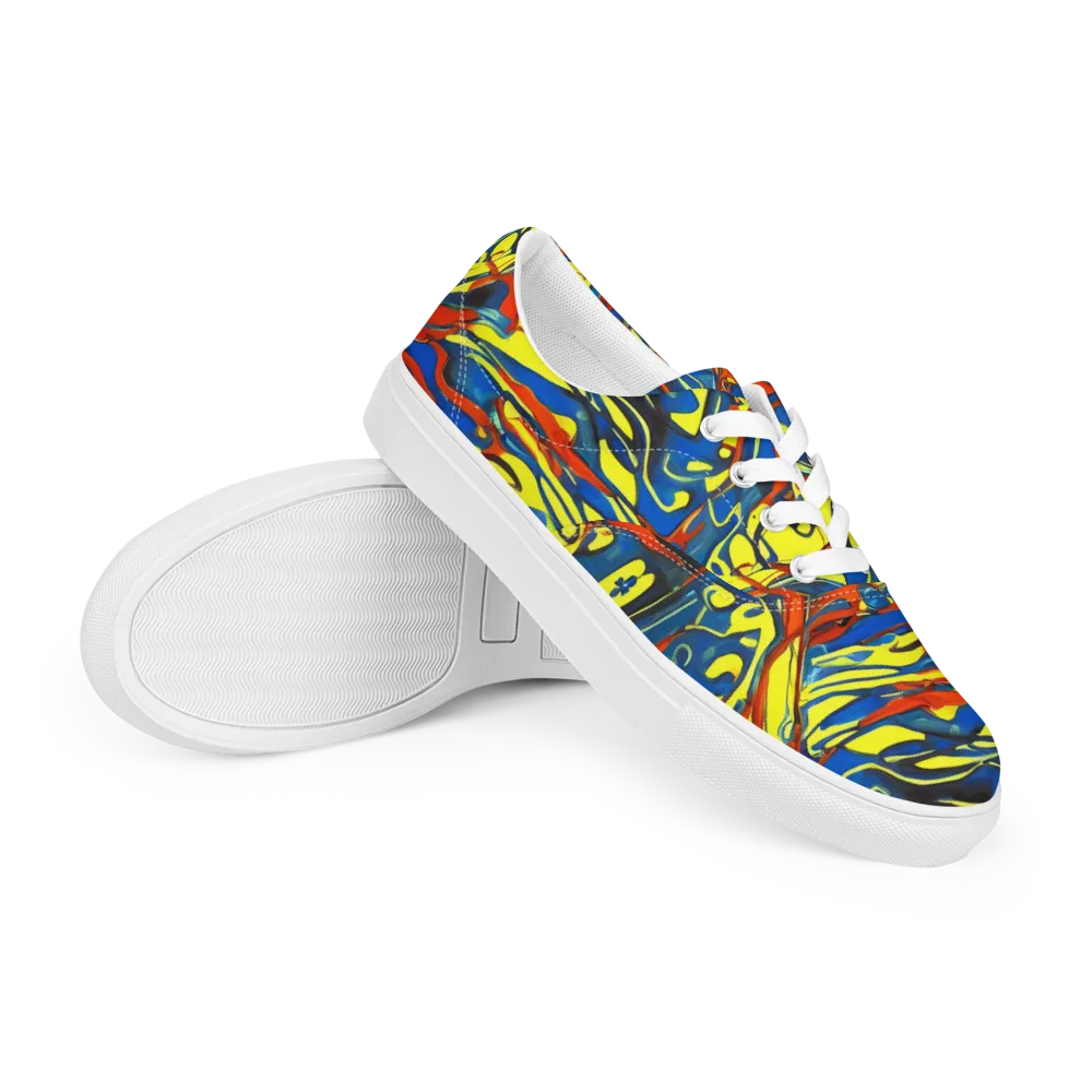 Cyberflow Circuit on Men's Lace-Up Canvas Shoes — Right Front