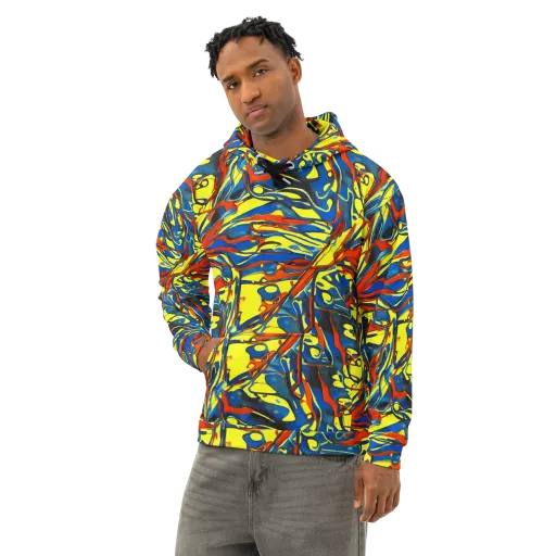 Cyberflow Circuit on a Cotton Hoodie