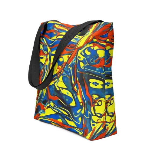 Cyberflow Circuit on a Tote Bag