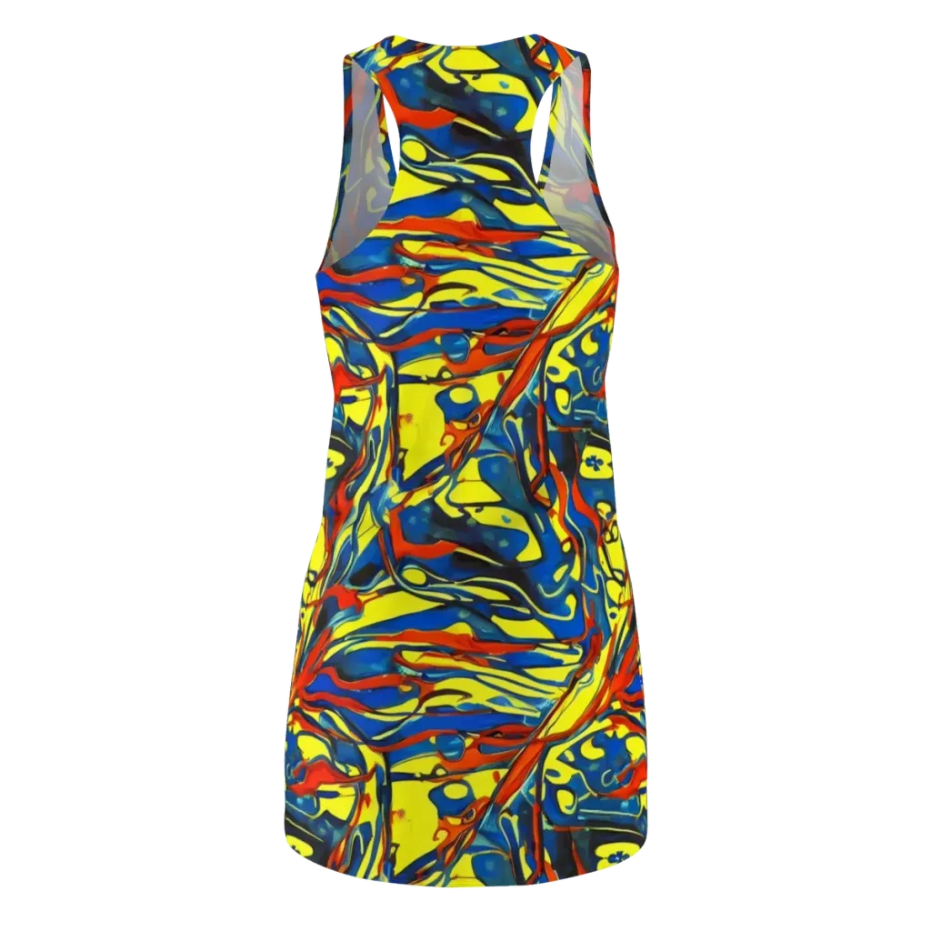 Cyberflow Circuit on Racerback Dress — Back