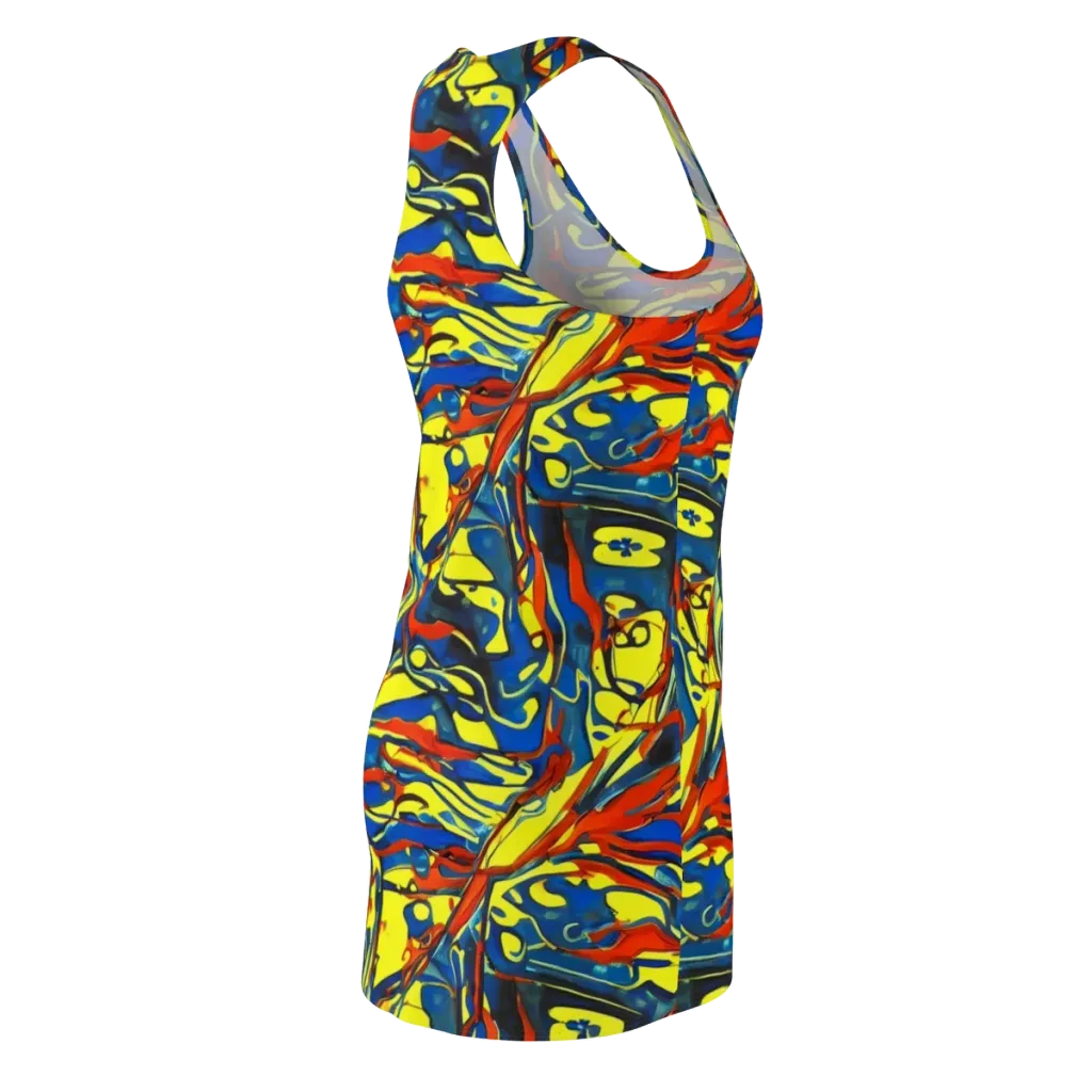 Cyberflow Circuit on Racerback Dress — Back Side