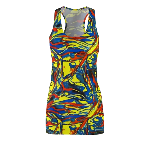 Cyberflow Circuit on a Racerback Dress