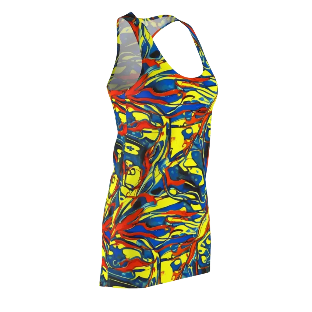 Cyberflow Circuit on Racerback Dress — Front Side