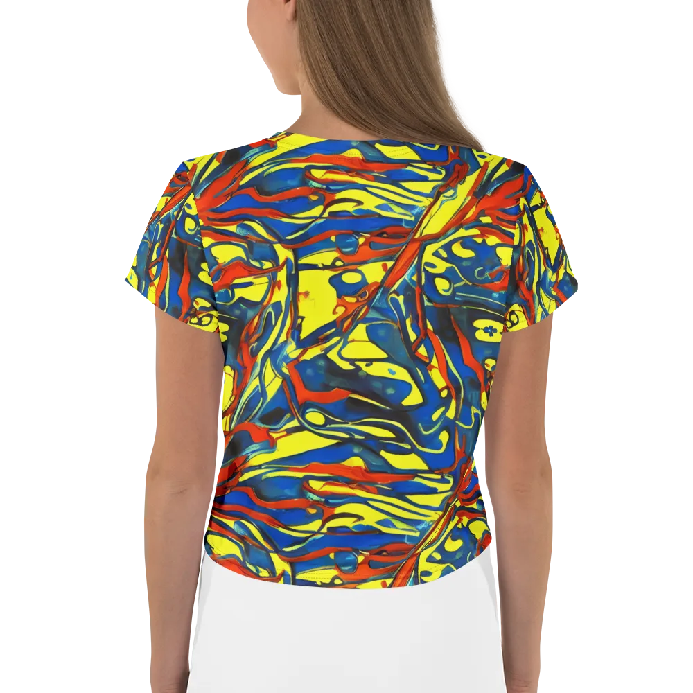 Cyberflow Circuit on Crop Tee — Back