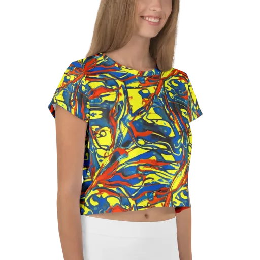 Cyberflow Circuit on a Crop Tee