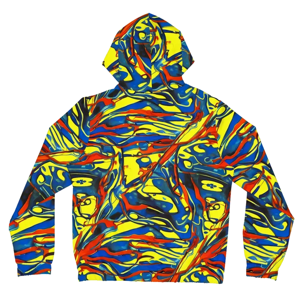 Cyberflow Circuit on Women's Full-Zip Hoodie — Back
