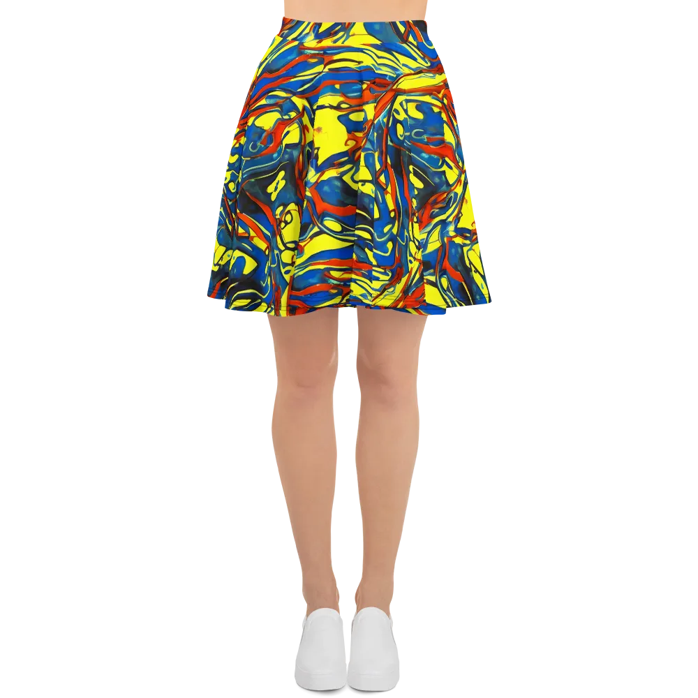 Cyberflow Circuit on Skater Skirt — Front