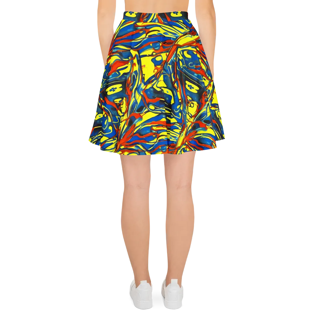 Cyberflow Circuit on Skater Skirt — Back