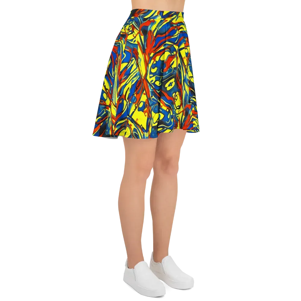 Cyberflow Circuit on Skater Skirt — Right