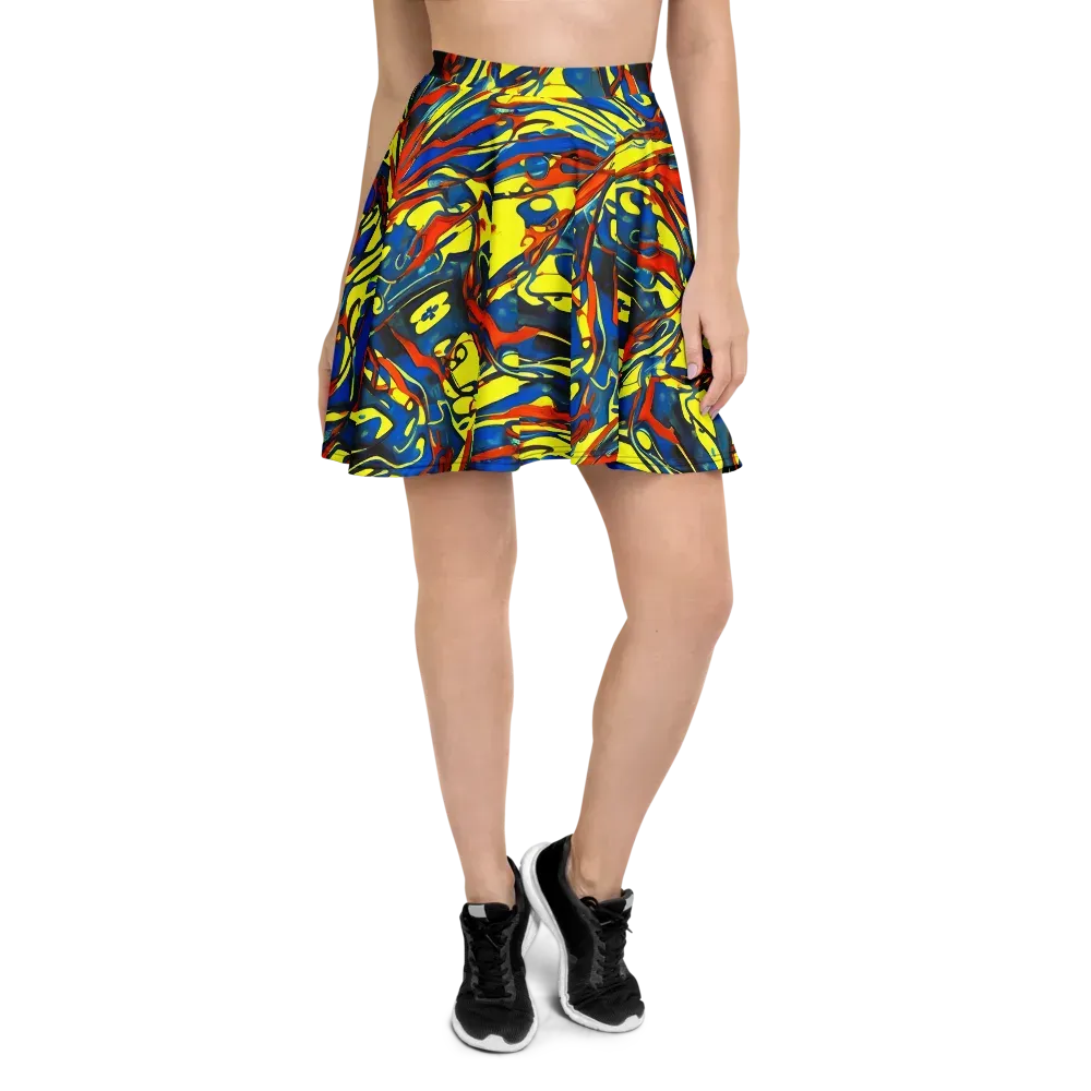 Cyberflow Circuit on Skater Skirt — Front
