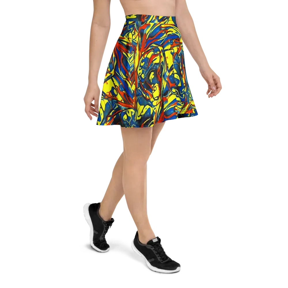 Cyberflow Circuit on Skater Skirt — Right