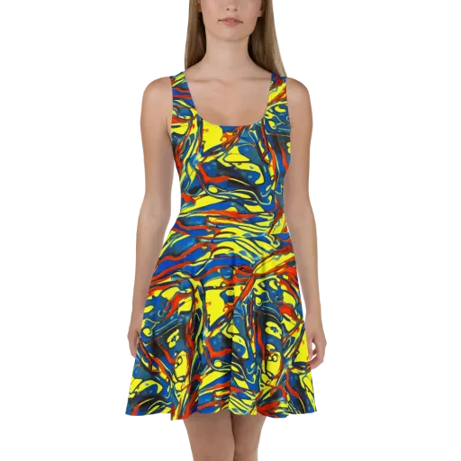 Cyberflow Circuit on a Skater Dress