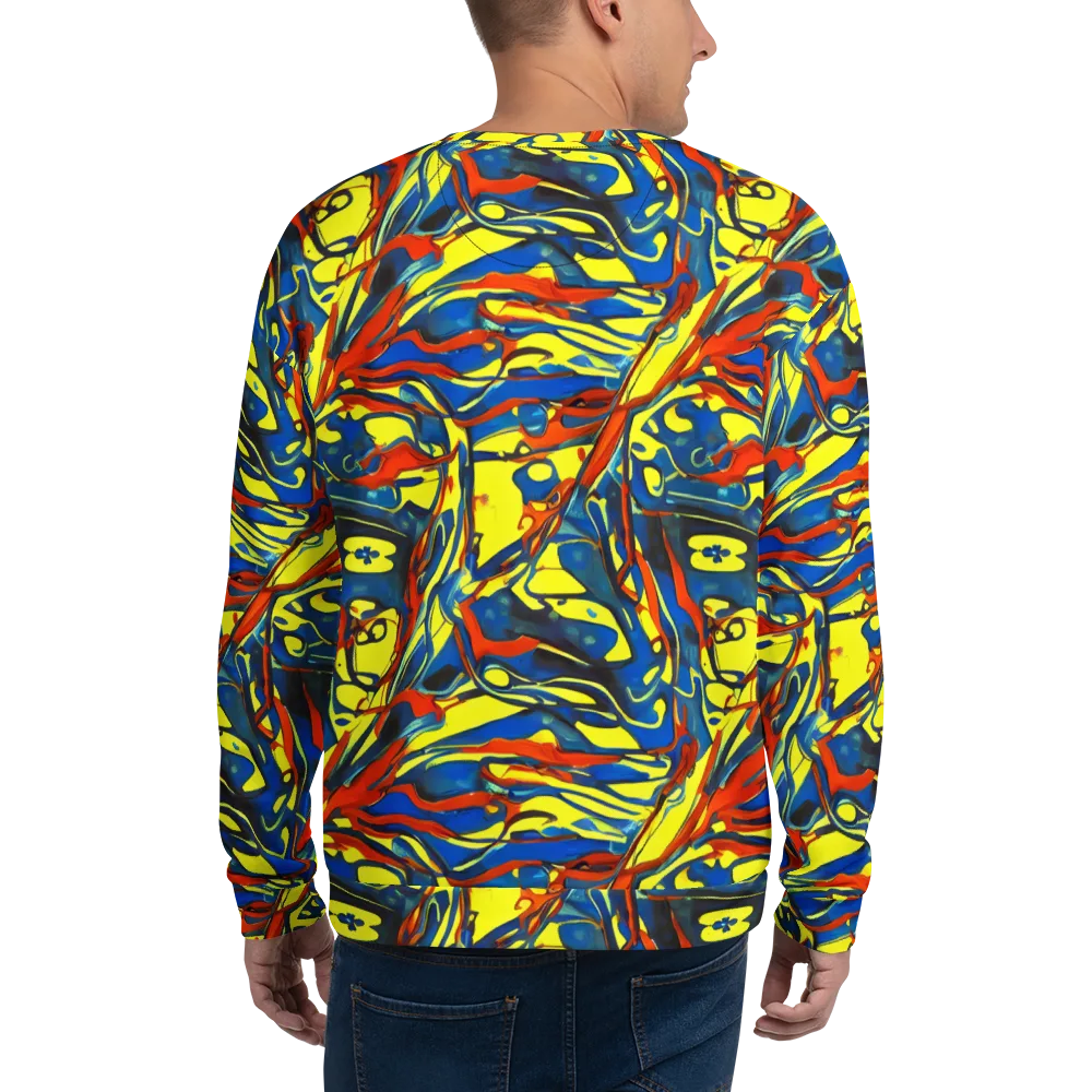 Cyberflow Circuit on Sweatshirt — Back