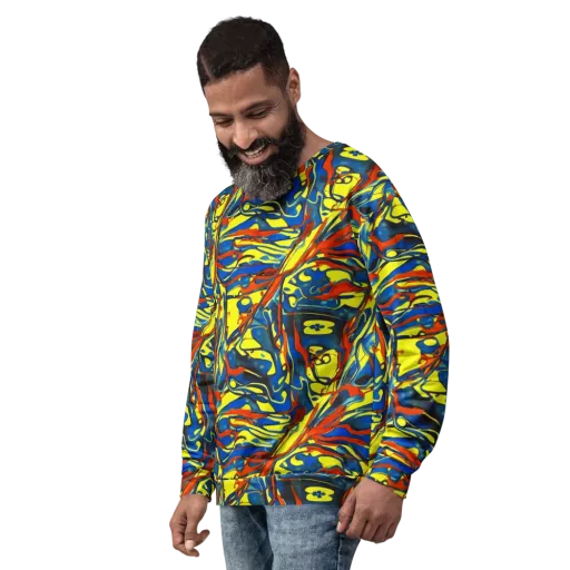 Cyberflow Circuit on a Sweatshirt