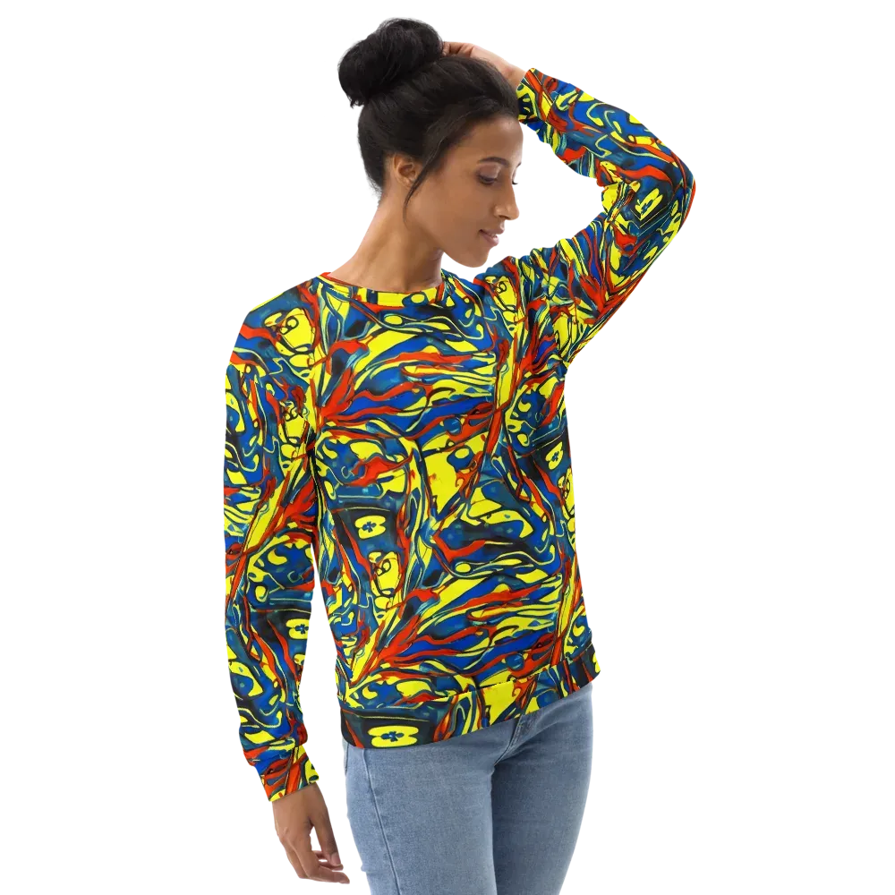 Cyberflow Circuit on Sweatshirt — Right Front
