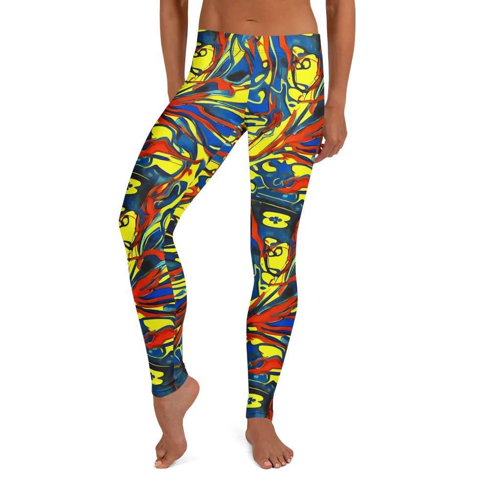 Cyberflow Circuit on Leggings — Front
