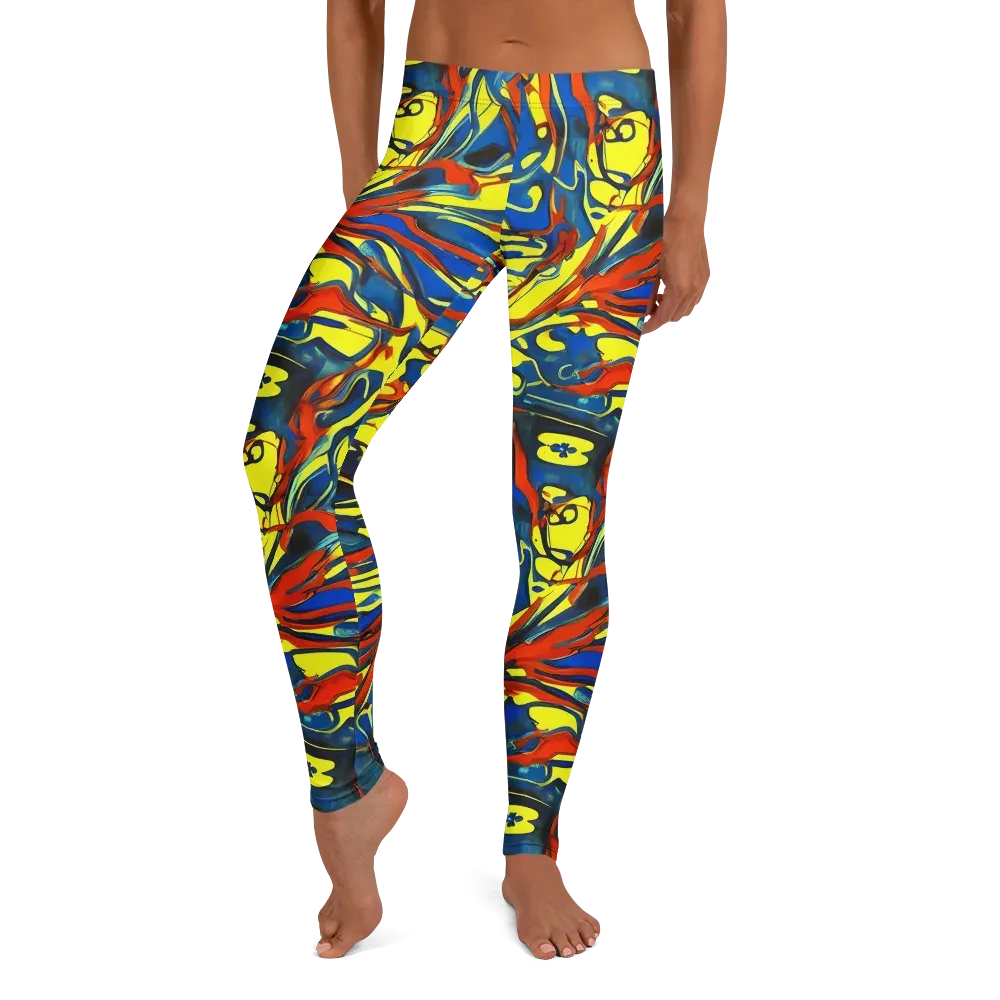 Cyberflow Circuit on Leggings — Front