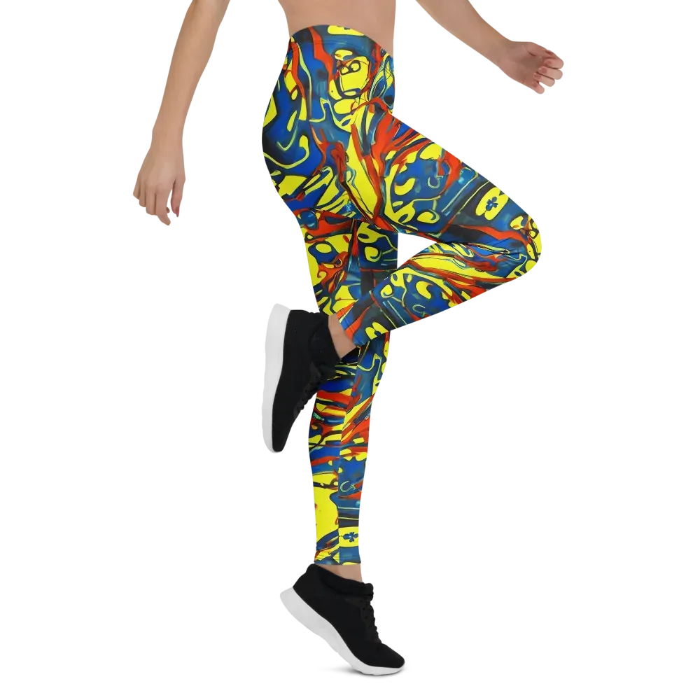 Cyberflow Circuit on Leggings — Right