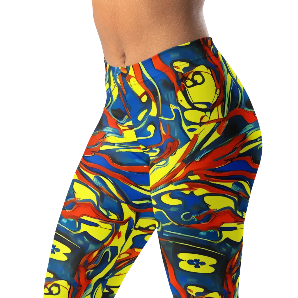 Cyberflow Circuit on Leggings — Left Front