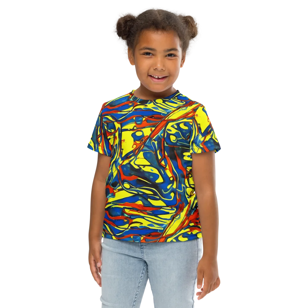 Cyberflow Circuit on Kids Crew Neck T-Shirt — Front