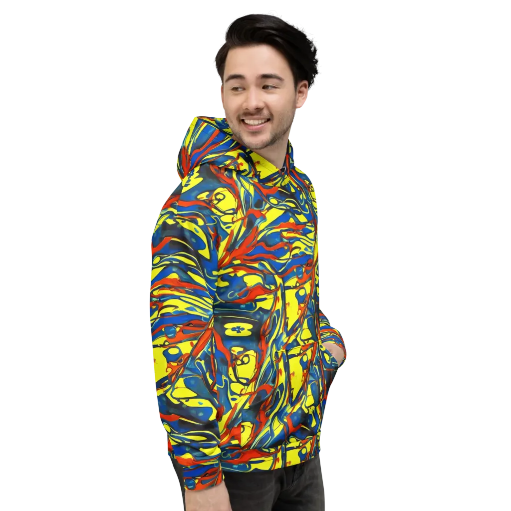 Cyberflow Circuit on Hoodie — Right