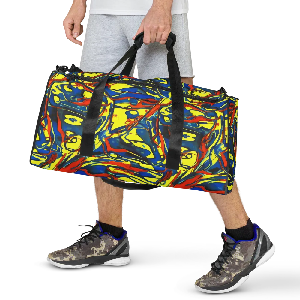 Cyberflow Circuit on Duffle Bag — Front