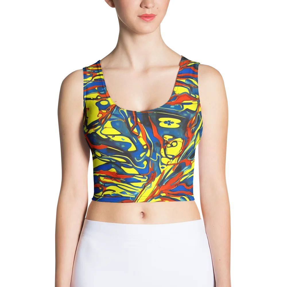 Cyberflow Circuit on Crop Top — Front