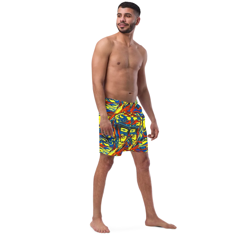 Cyberflow Circuit on Swim Trunks — Right Front