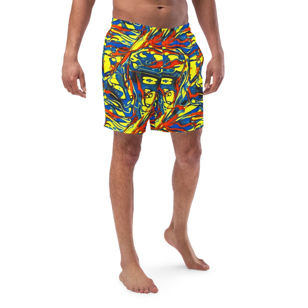 Cyberflow Circuit on Swim Trunks — Front