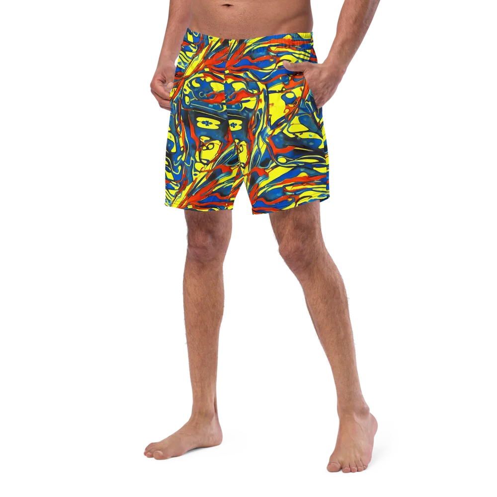 Cyberflow Circuit on Swim Trunks — Left Front