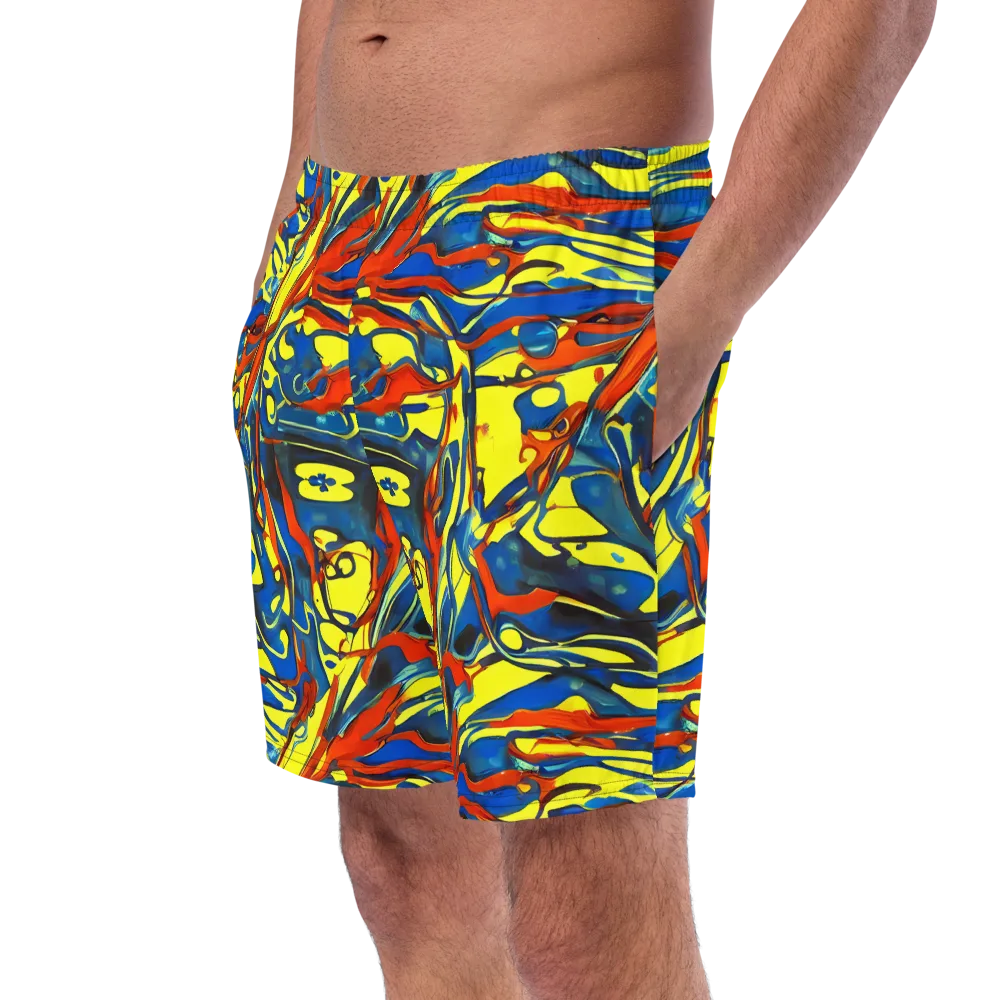 Cyberflow Circuit on Swim Trunks — Left Front