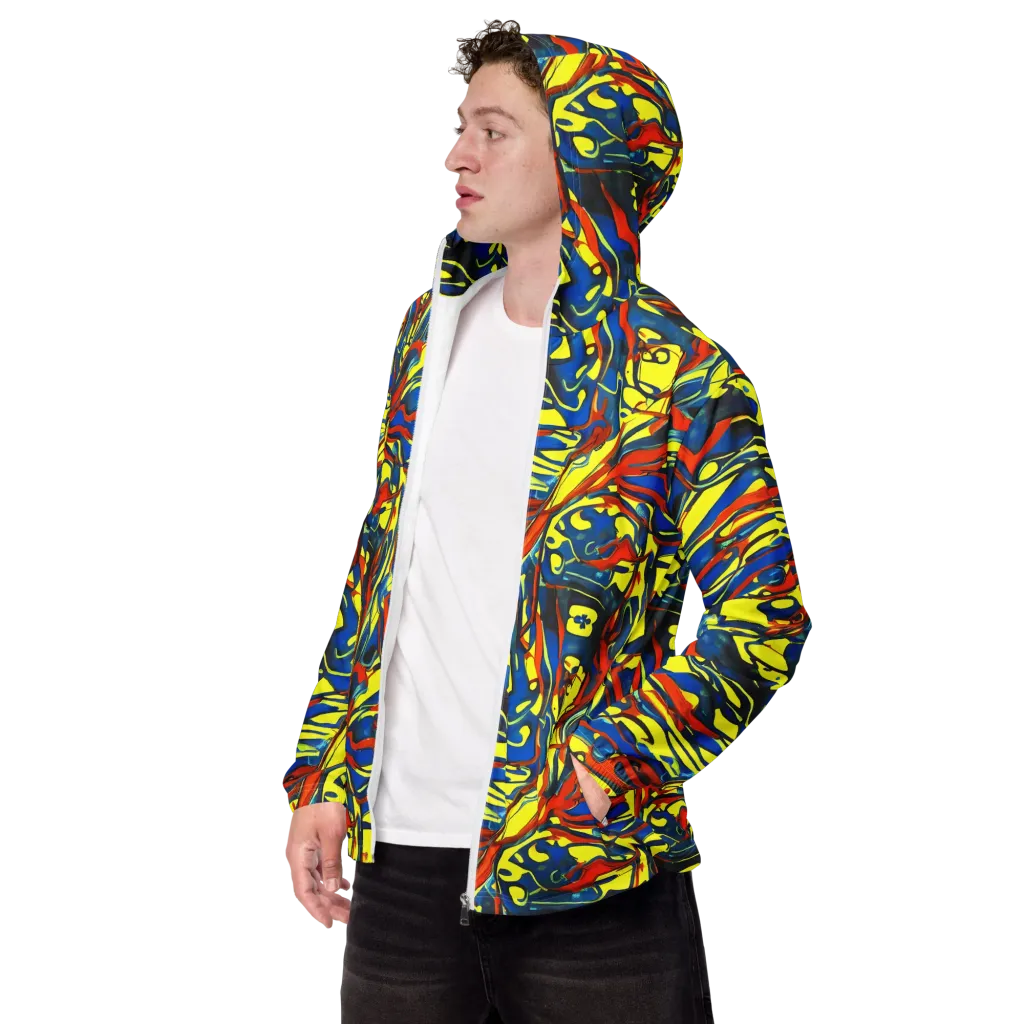 Cyberflow Circuit on Men's Windbreaker — Left Front