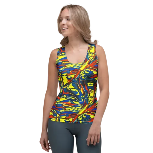Cyberflow Circuit on a Women's Tank Top