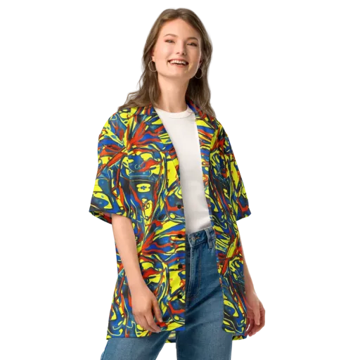 Cyberflow Circuit on a Button Shirt