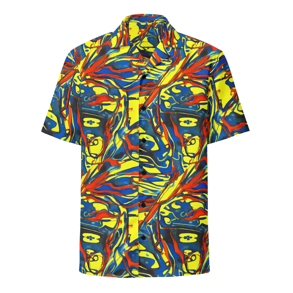 Cyberflow Circuit on Button Shirt — Front