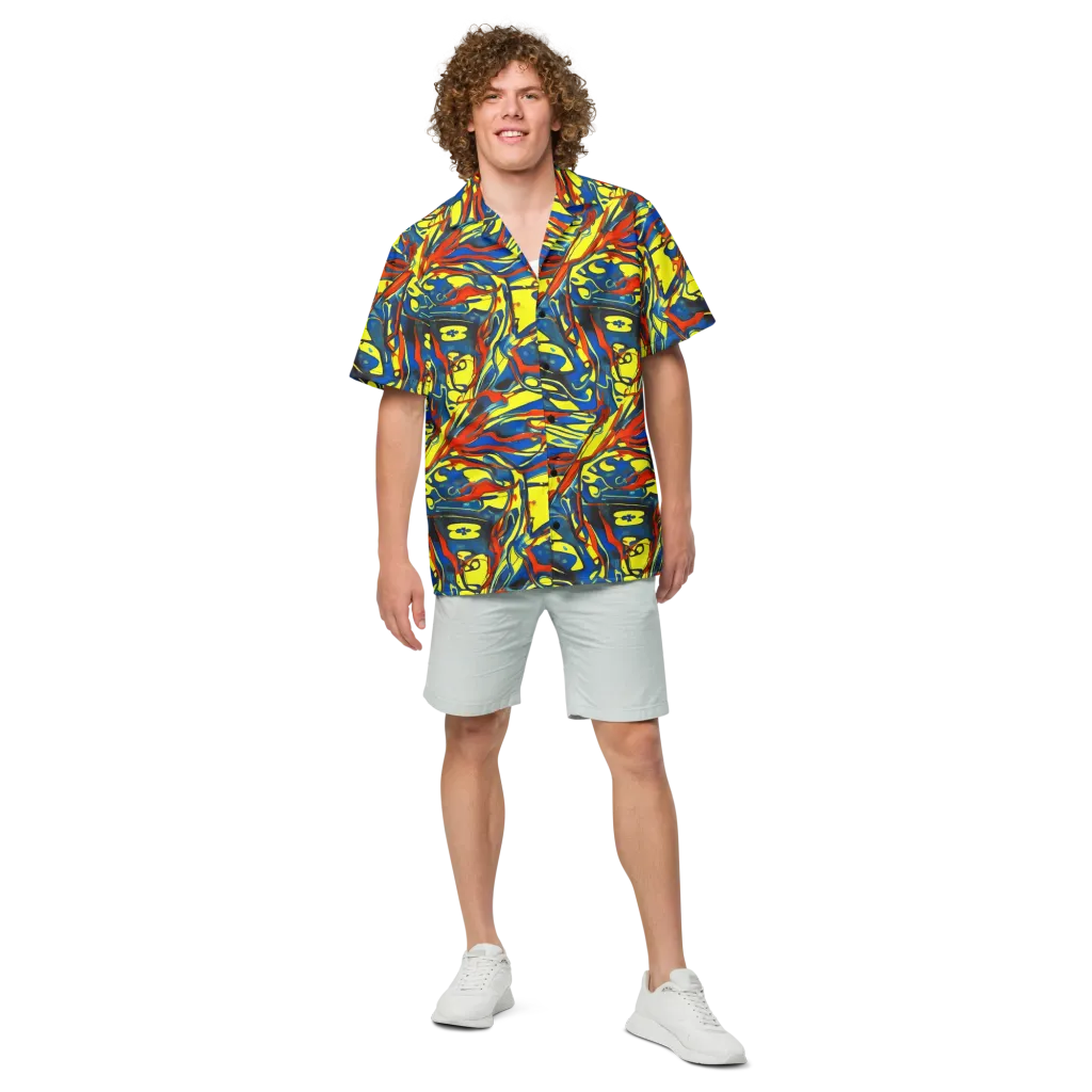 Cyberflow Circuit on Button Shirt — Front