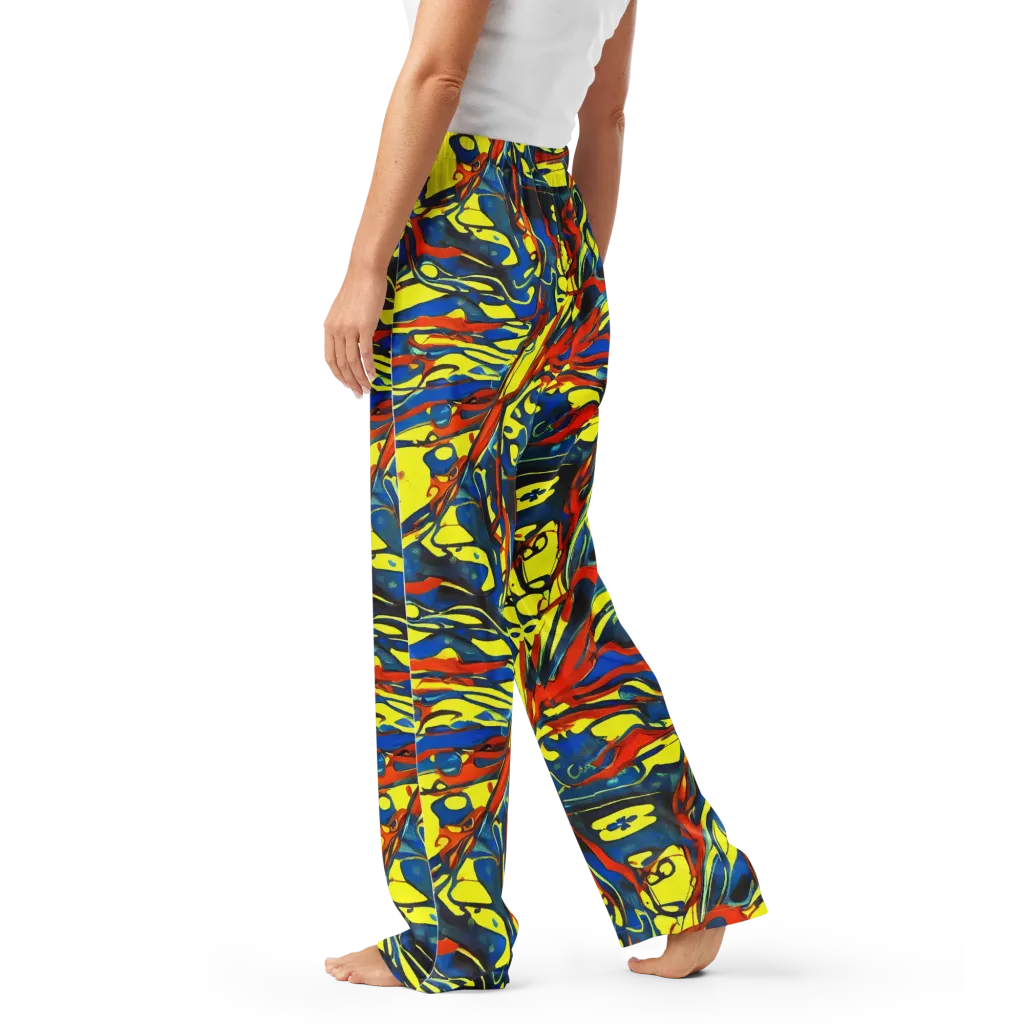 Cyberflow Circuit on Women's Pajama Pants — Left