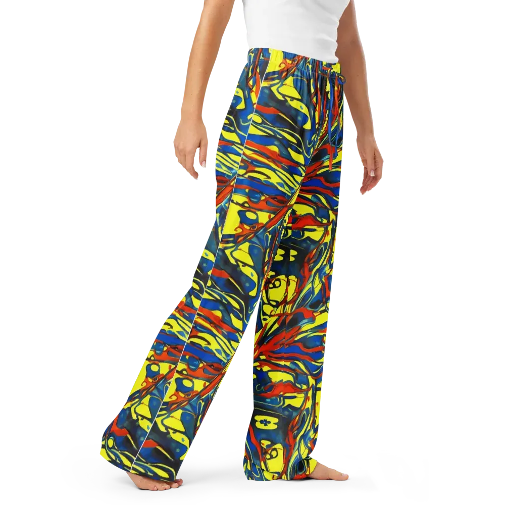 Cyberflow Circuit on Women's Pajama Pants — Right Front