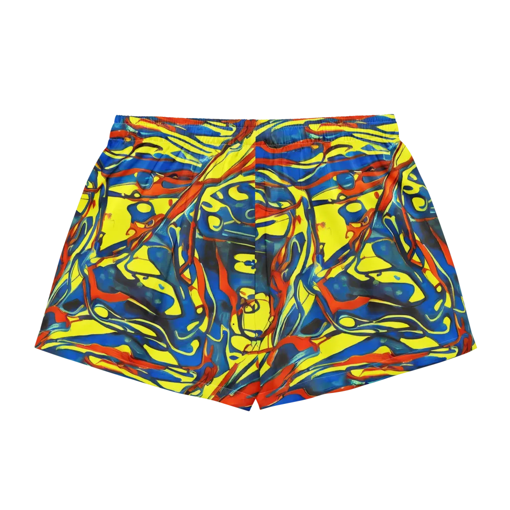 Cyberflow Circuit on Women's Pajama Shorts — Back