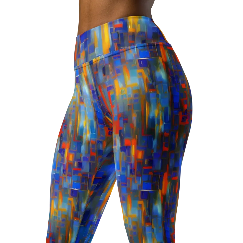 Neoplastique Flow on Yoga Leggings — Left Front