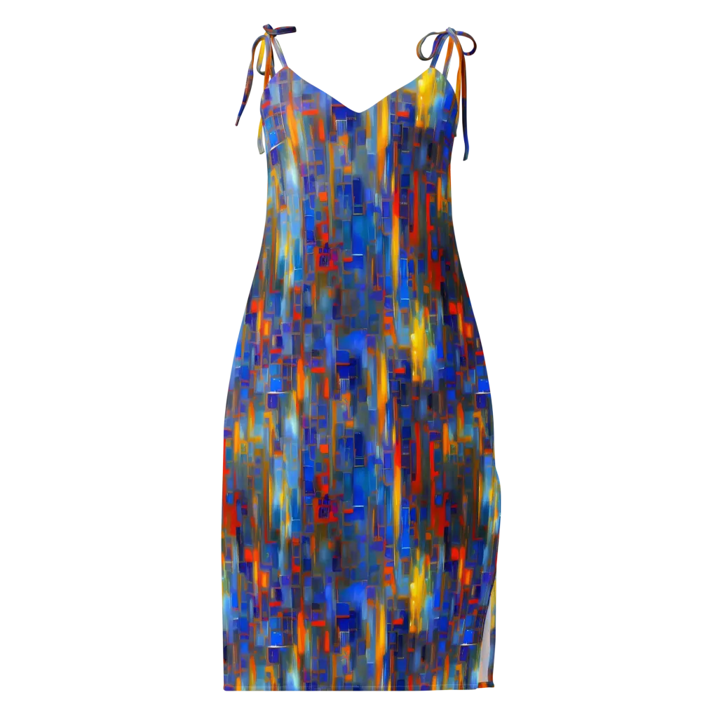 Neoplastique Flow on Slip Dress — Front